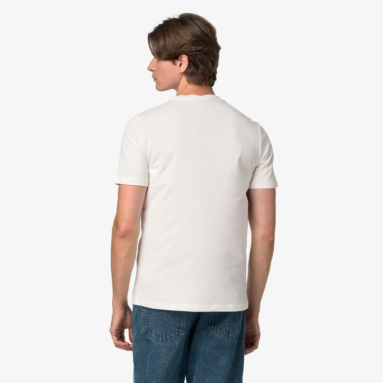 K-Way Odom Jersey Peach tricou barbati alb natural