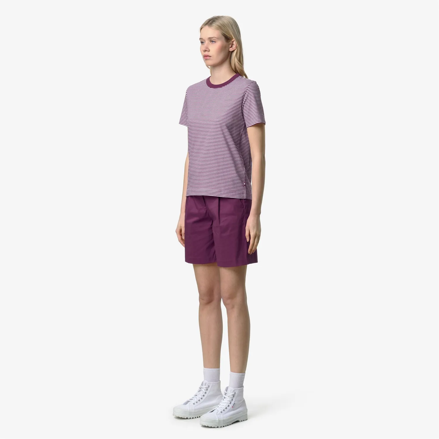 K-Way Elodie Slimline Jersey tricou damă dungi marinière