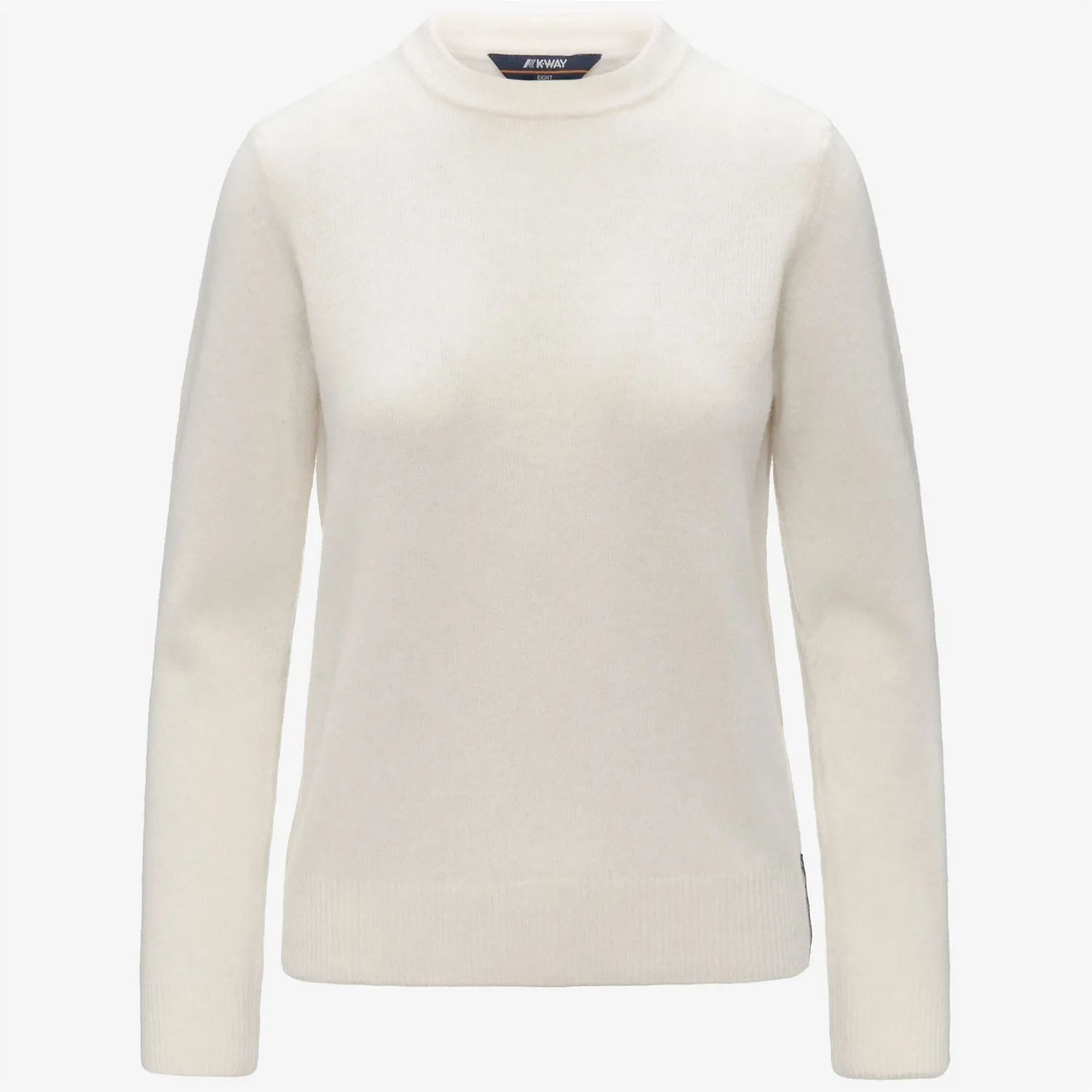 K-Way Clarisse Wool Stretch pulover dama alb lana merinos