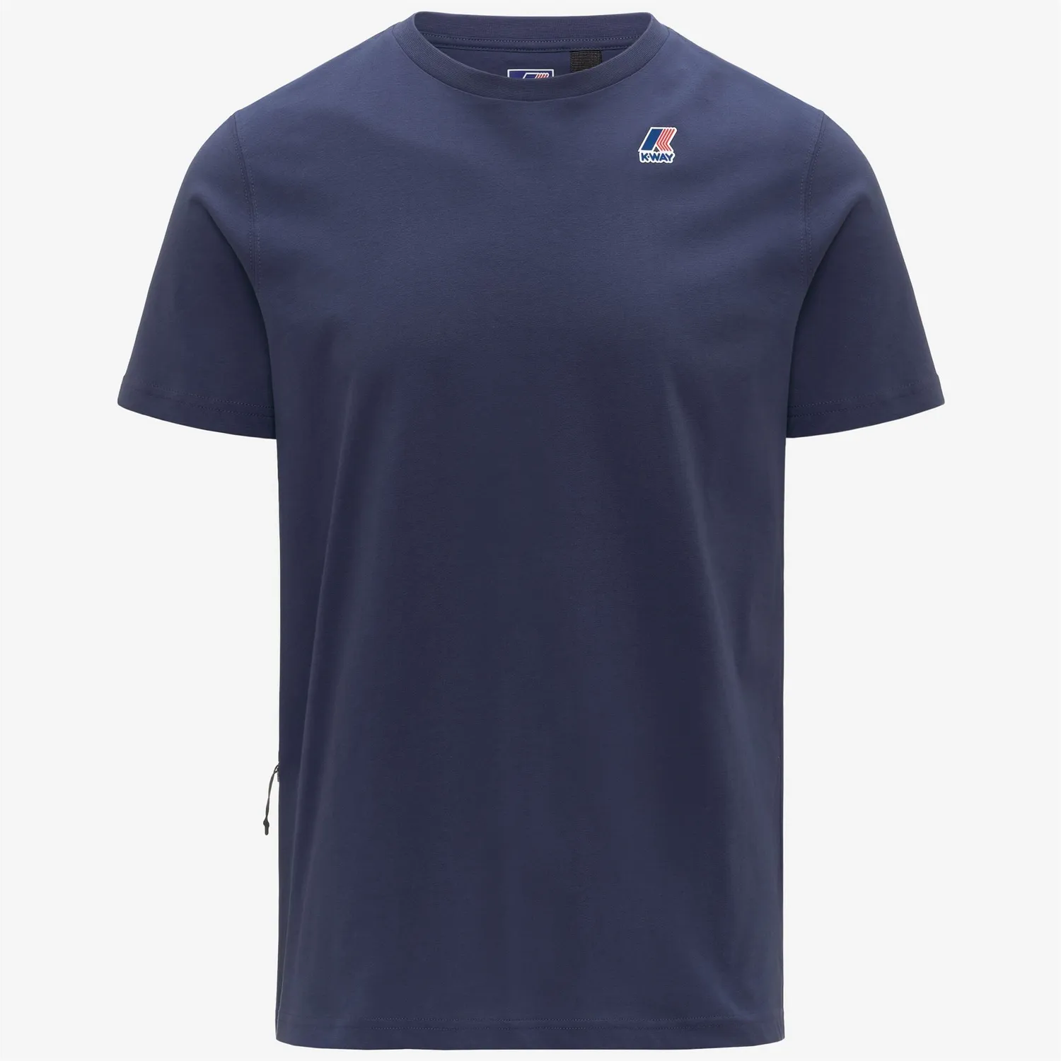 K-Way Leonide tricou unisex albastru bumbac pliabil