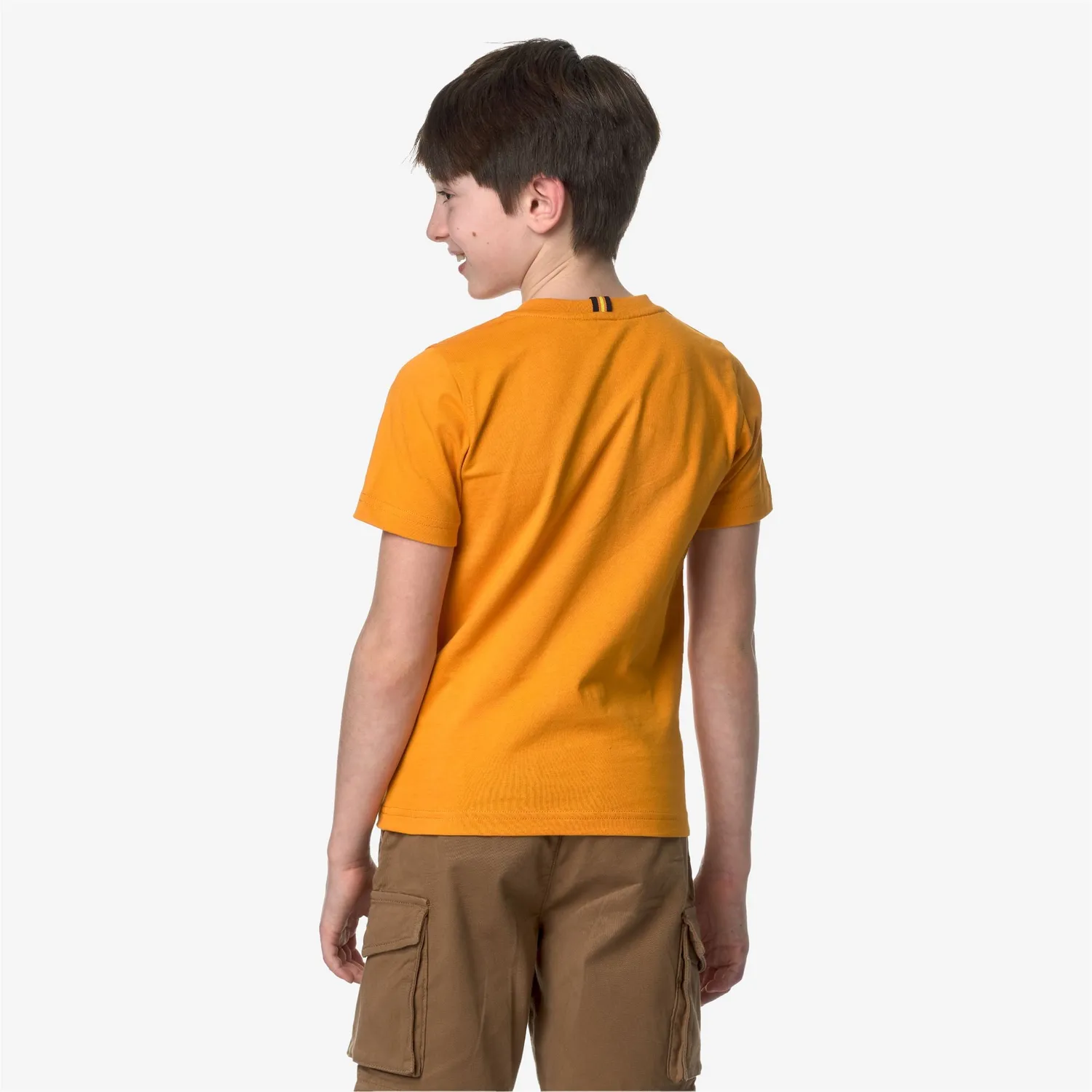 K-Way Odom 70s Tricou Copii Orange Md Bumbac
