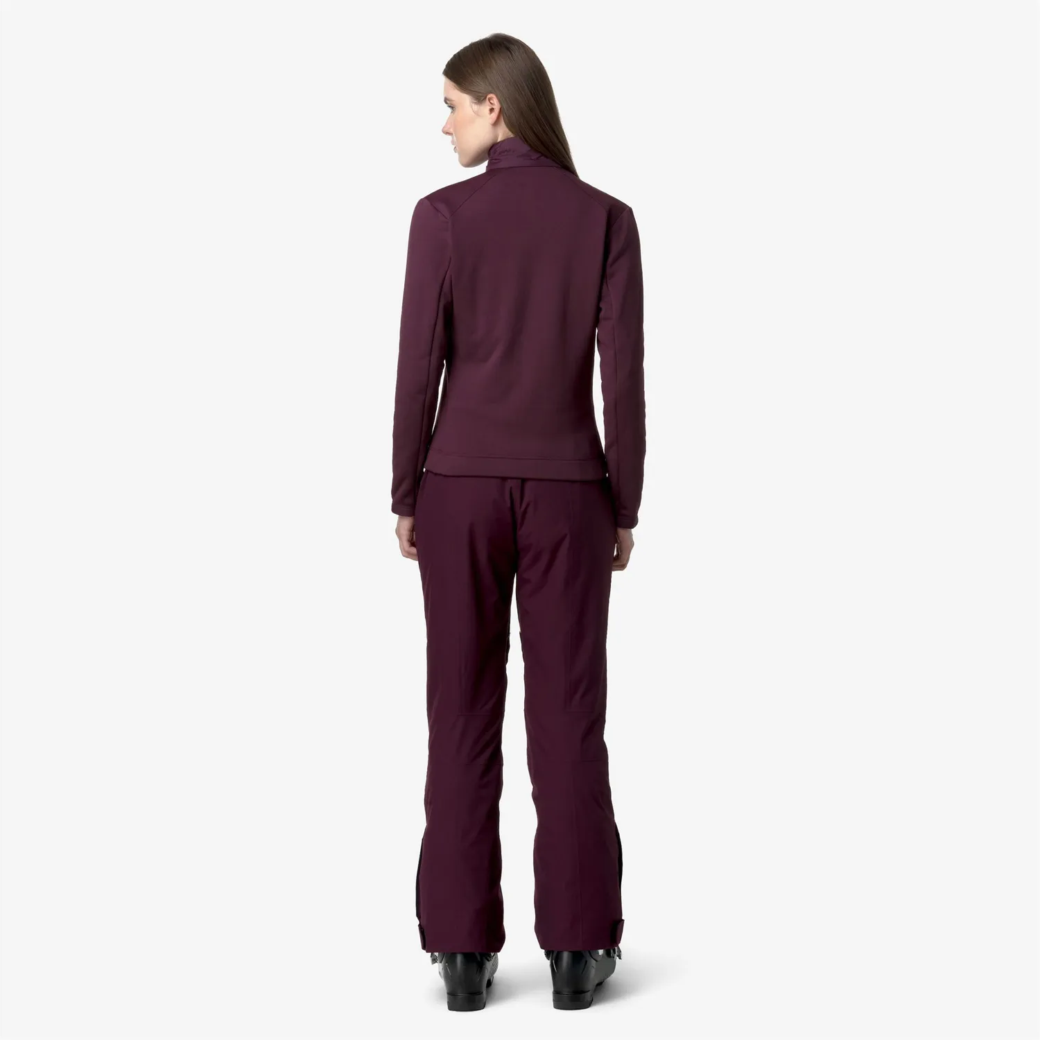 K-Way Bonneval Microtwill 2L pantaloni ski dama mov impermeabili