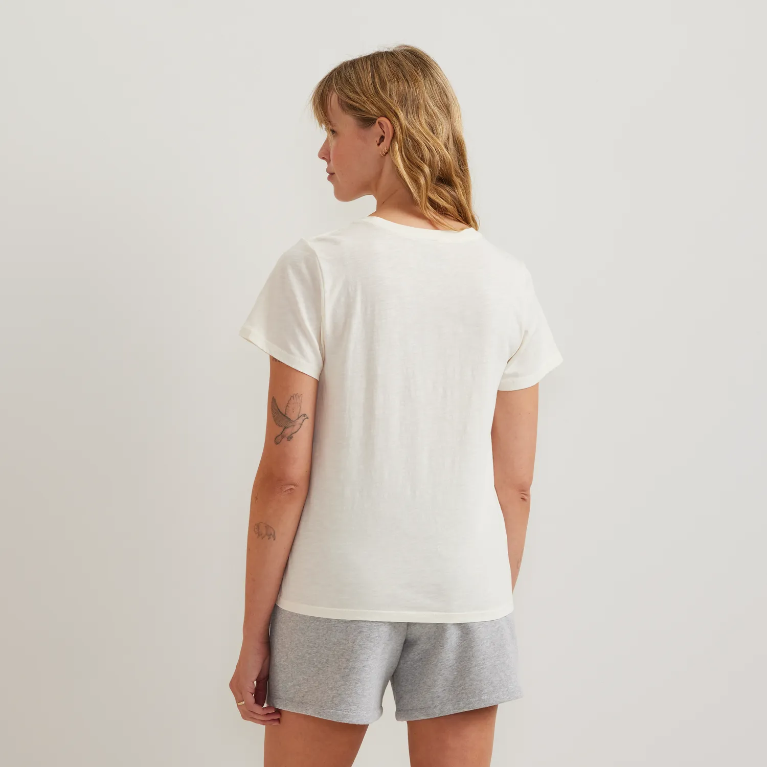 Eddie Bauer Rooted In tricou dama ivoire imprimeu