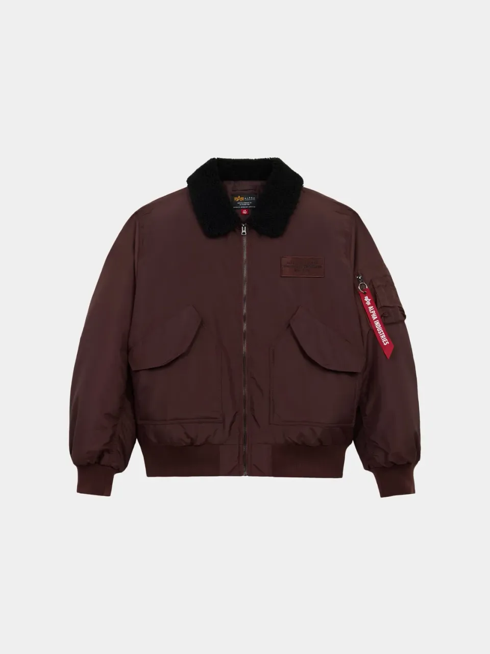 Alpha Industries CWU 45/P geaca bomber neagra Sherpa