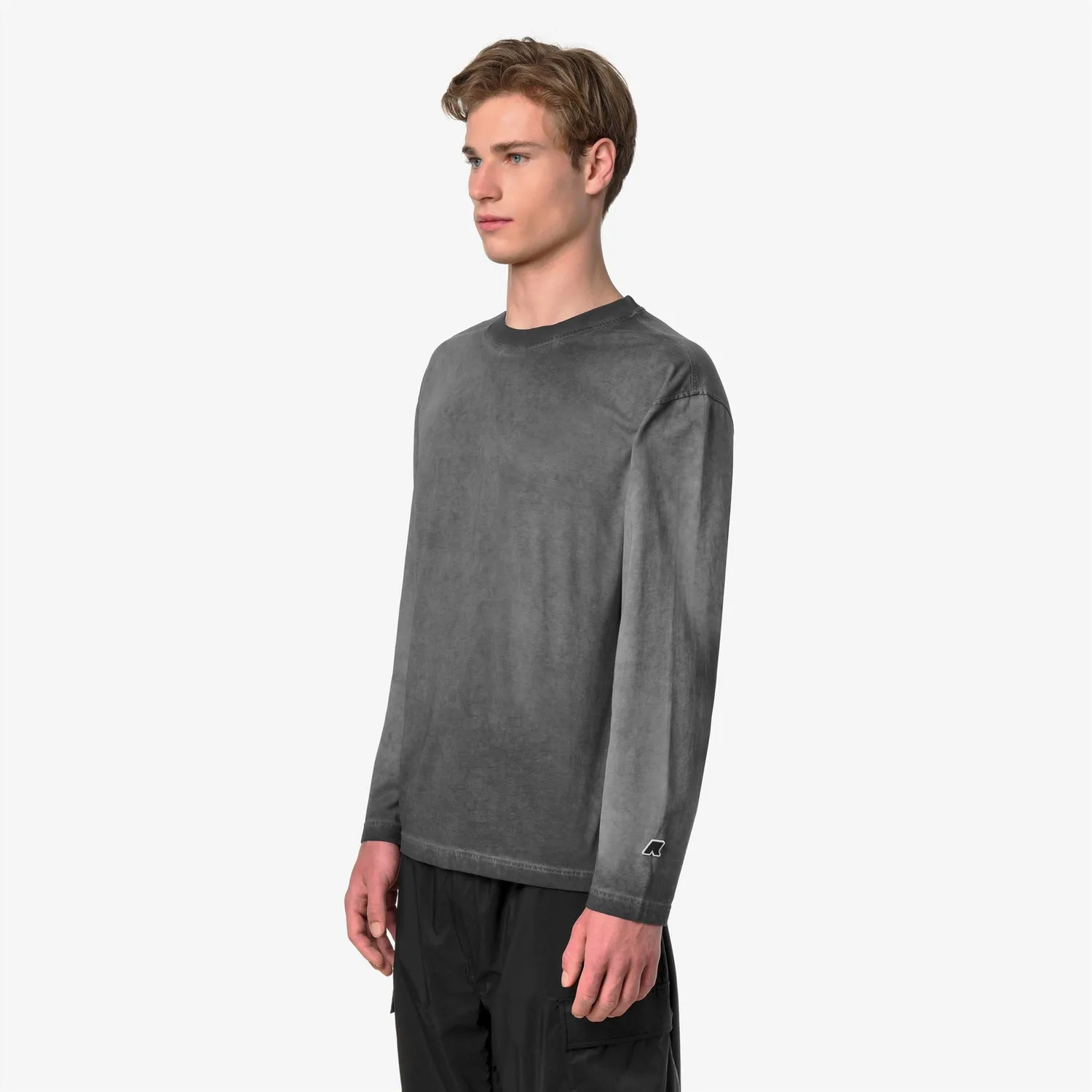 K-Way Nardo LF tricou negru bumbac 180g