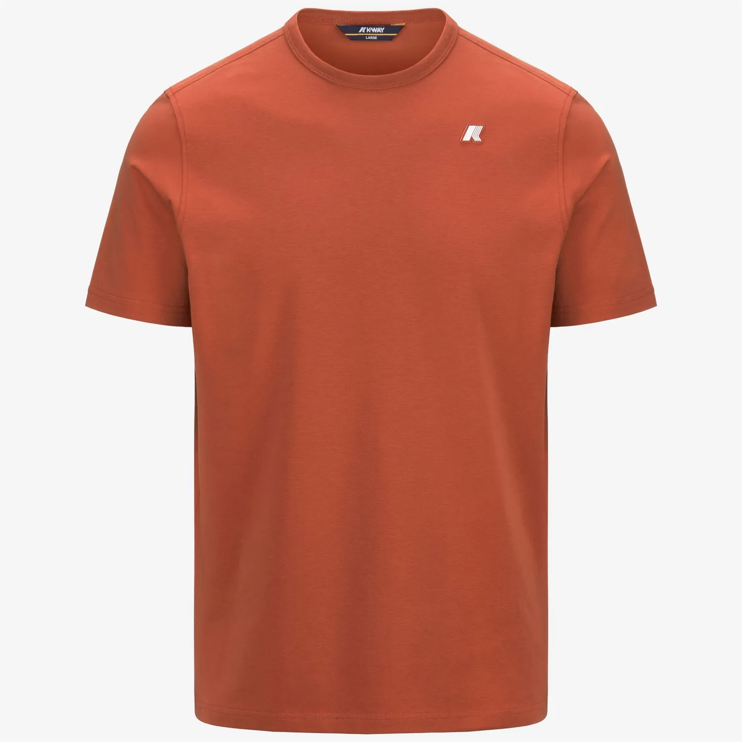 K-Way Adame tricou barbati portocaliu maroniu bumbac elastic