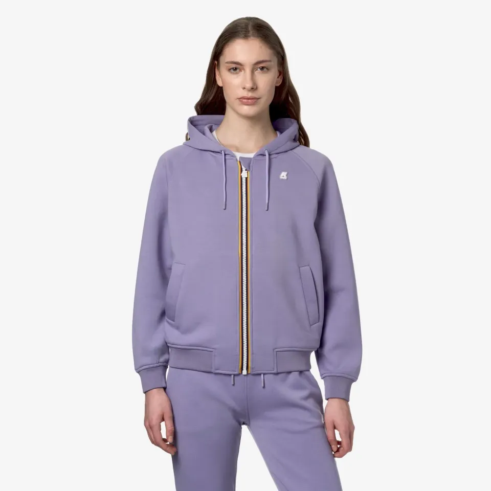 K-Way Lydie Light Spacer hanorac dama Violet Glicine cu gluga