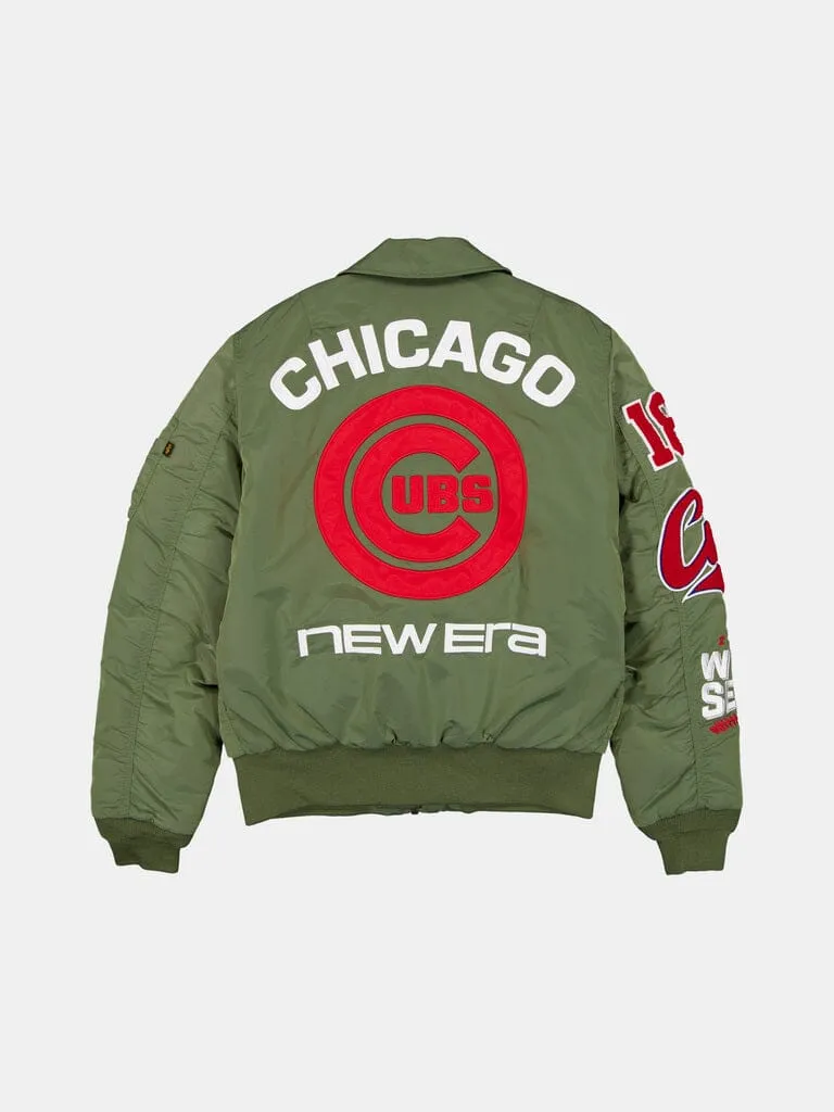 Alpha Industries Cubs MA-1 geacă bomber verde căptușită