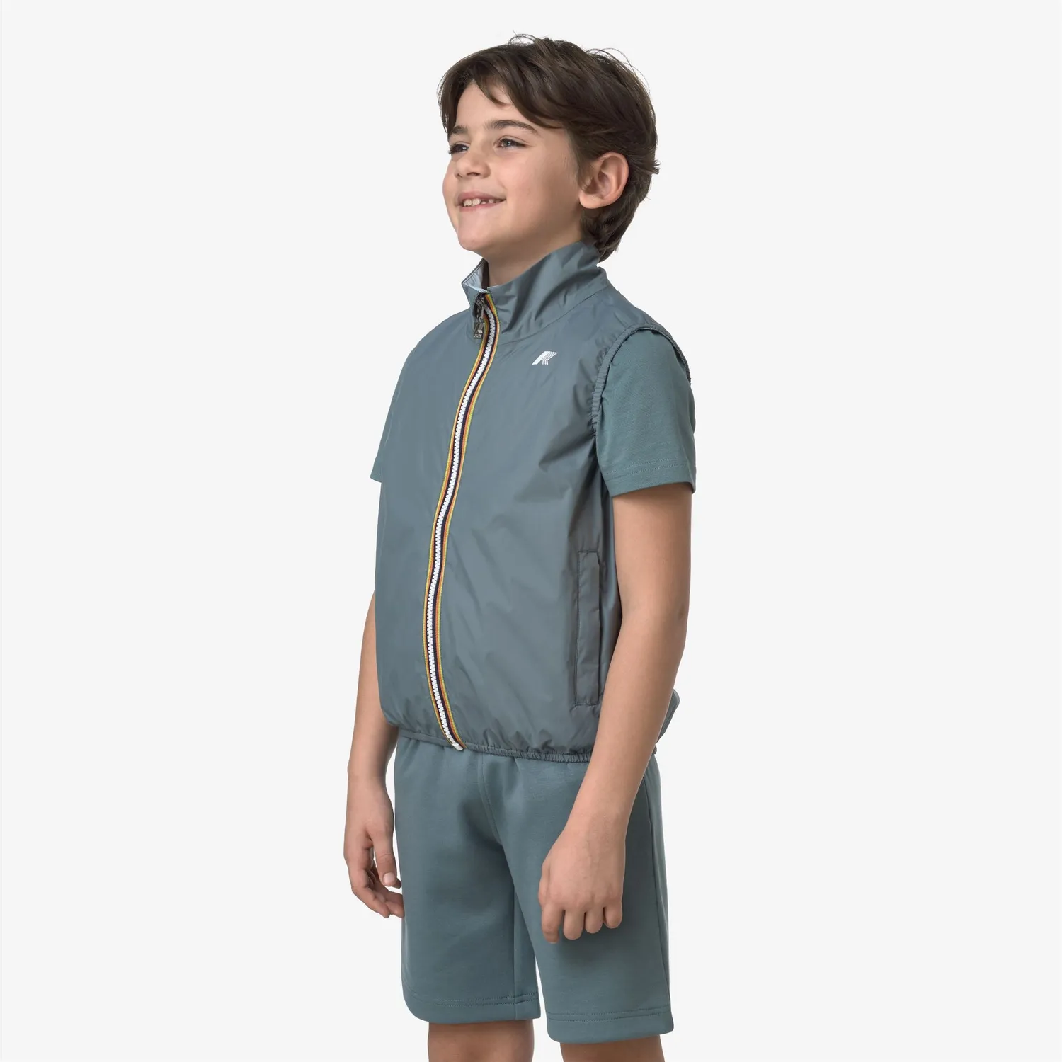 K-Way P. Valen Plus.2 Double vestă băieți verde