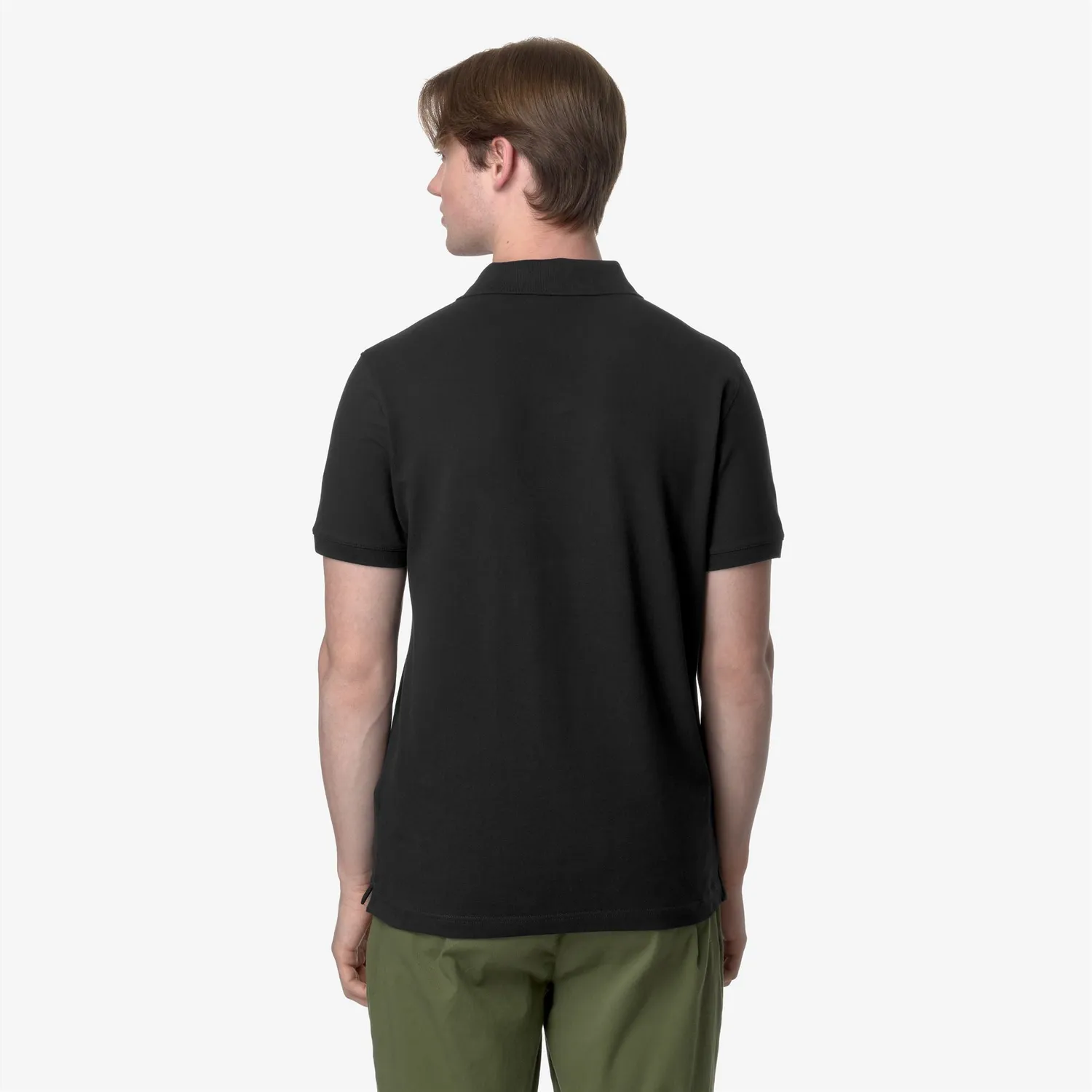 K-Way Amedee Pique Slim polo negru din bumbac