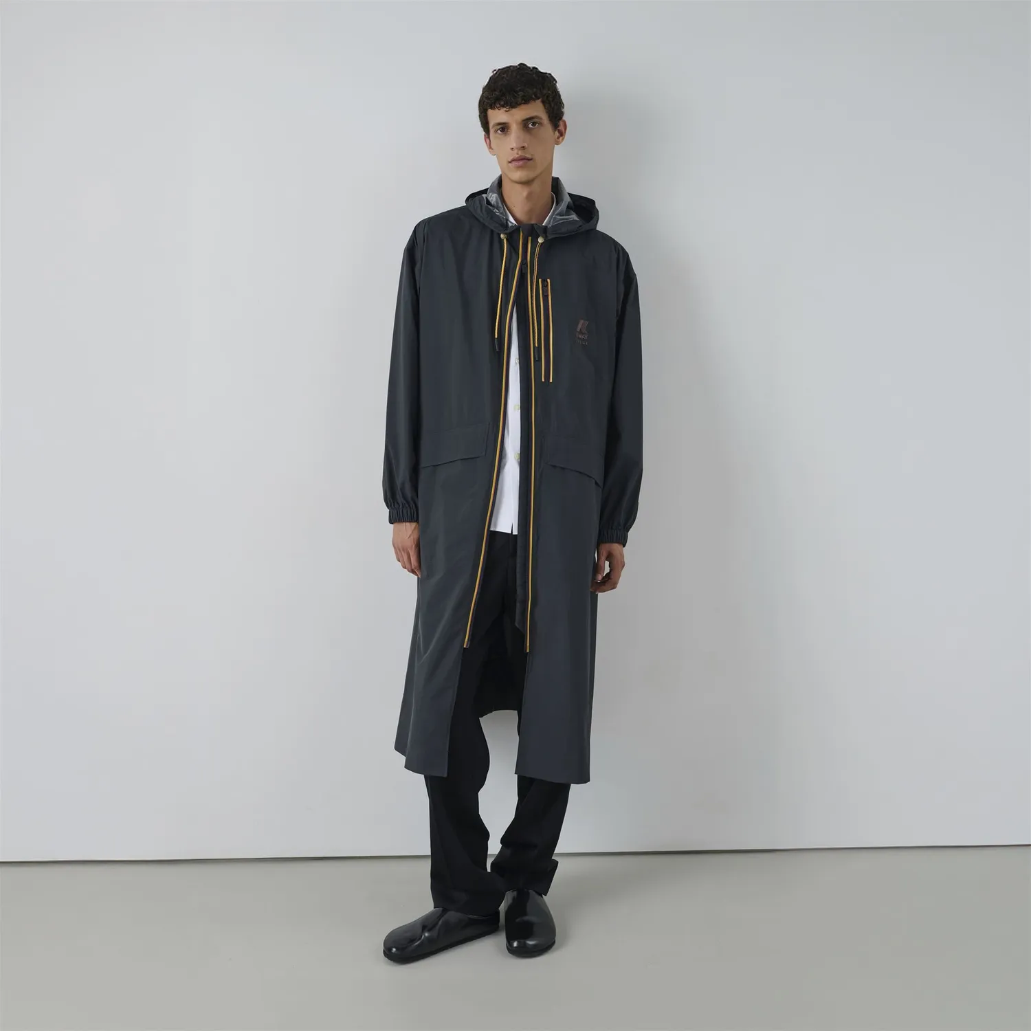 K-Way Le Vrai Amiable Pradel trench negru damă lung