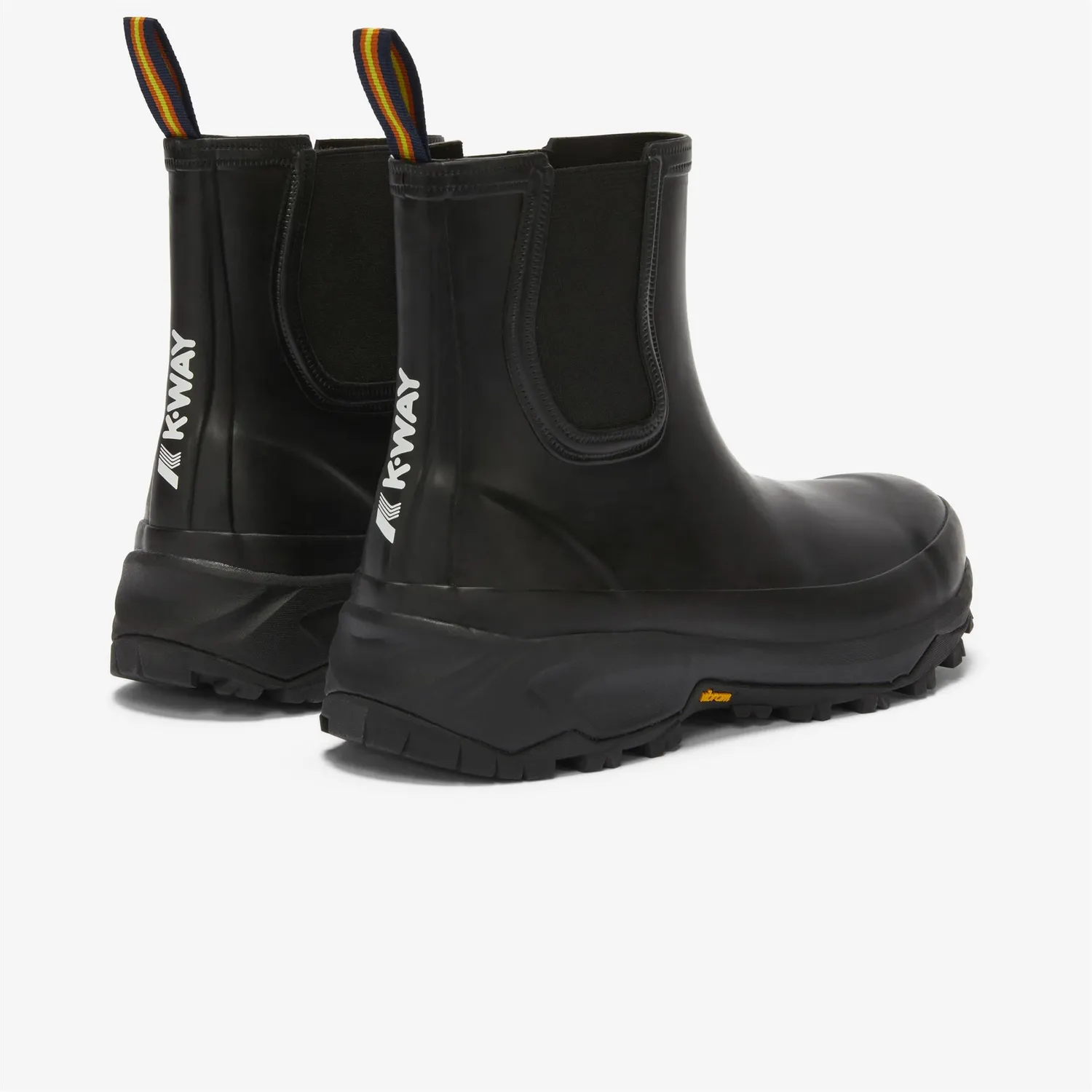 K-Way Raimond cizme ploaie negre cu Vibram