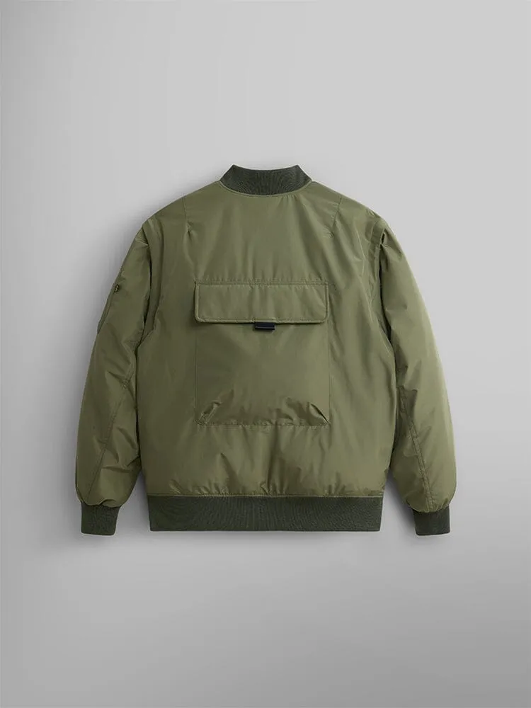 Alpha Industries Multi Pocket geacă bomber verde nailon