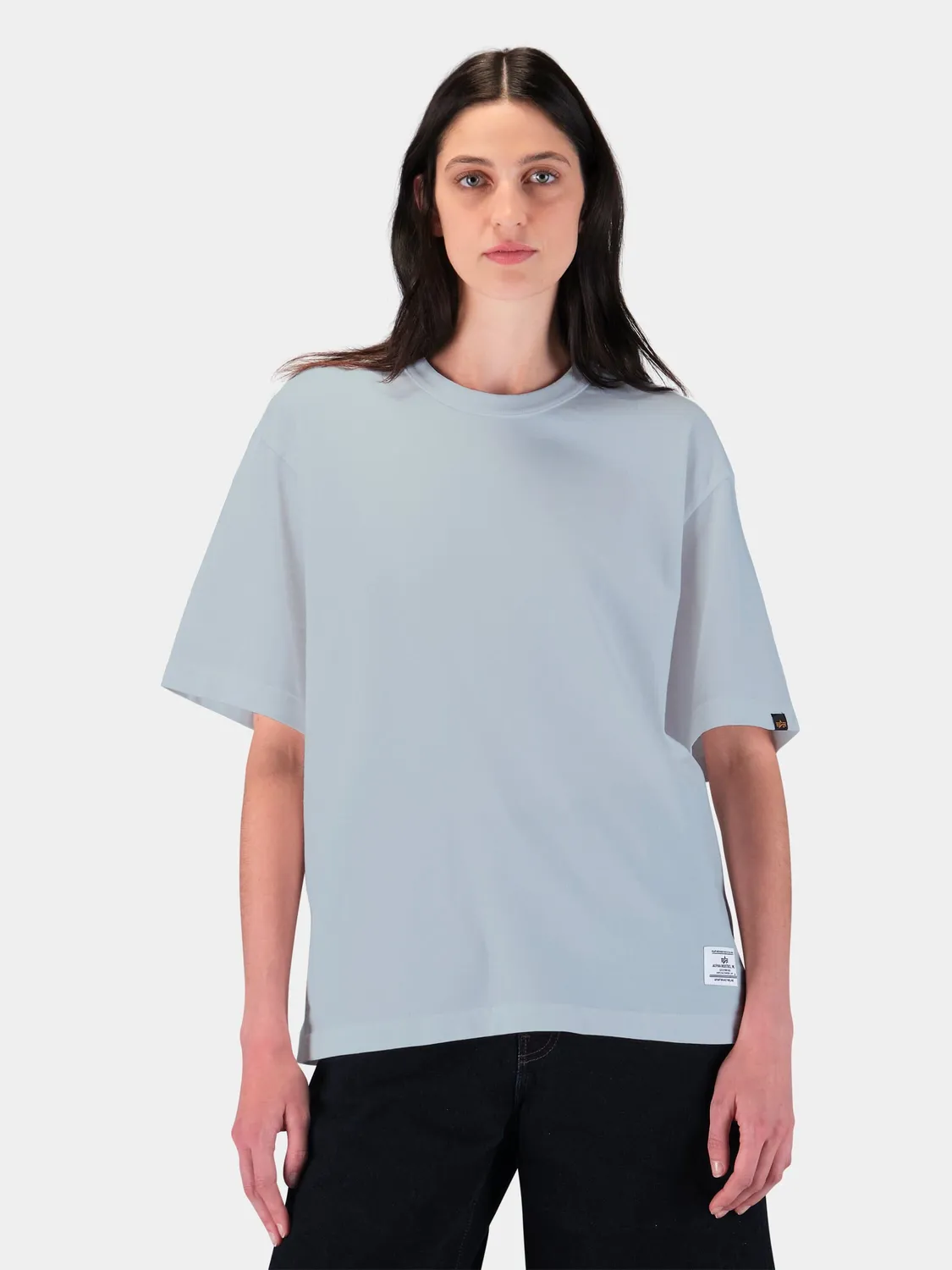 Alpha Industries Relaxed tricou unisex negru bumbac