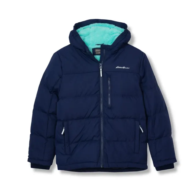 Eddie Bauer Classic Down geaca puf fete albastra calduroasa