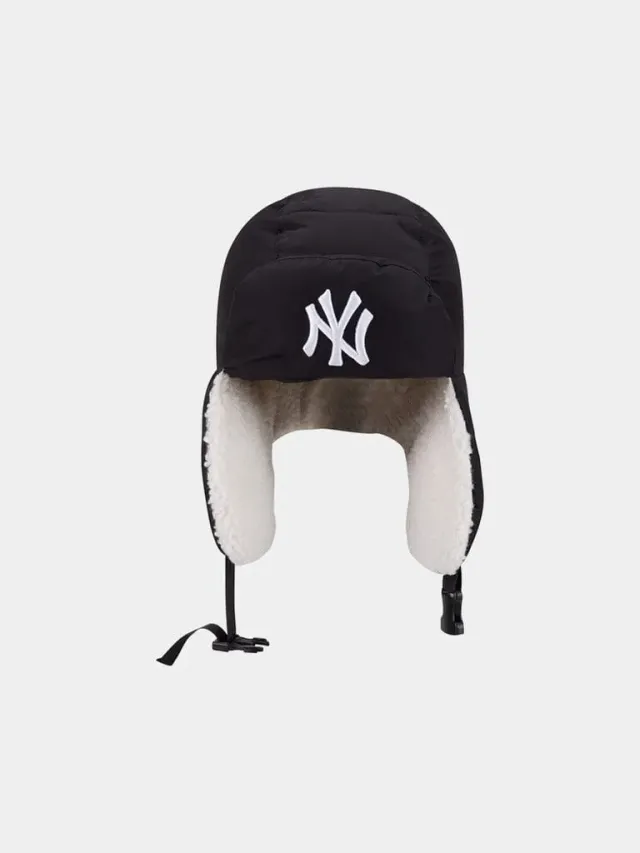 Alpha Industries Yankees Puffer Trapper caciula neagra iarna