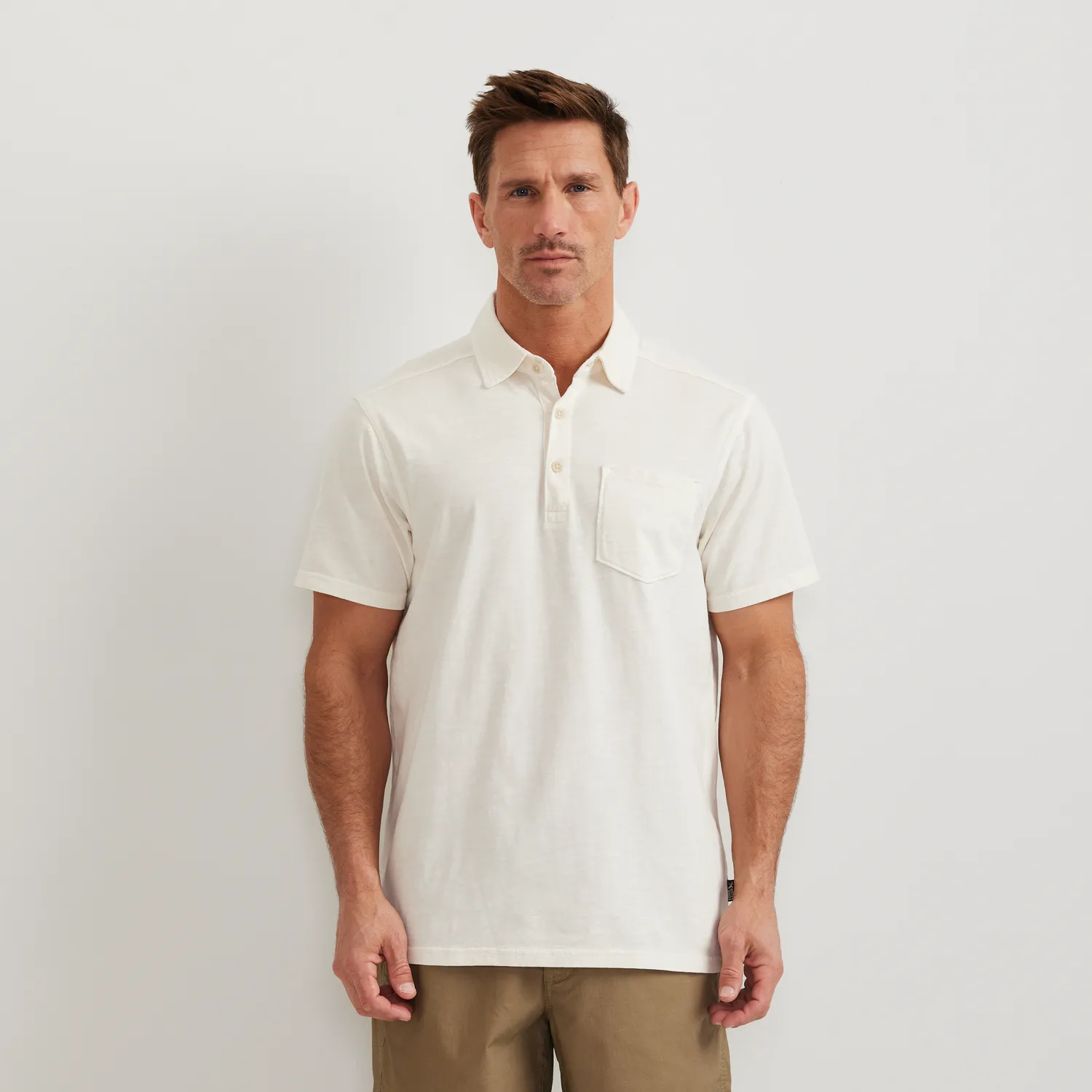 Eddie Bauer Sunwashed tricou polo barbati albastru bumbac