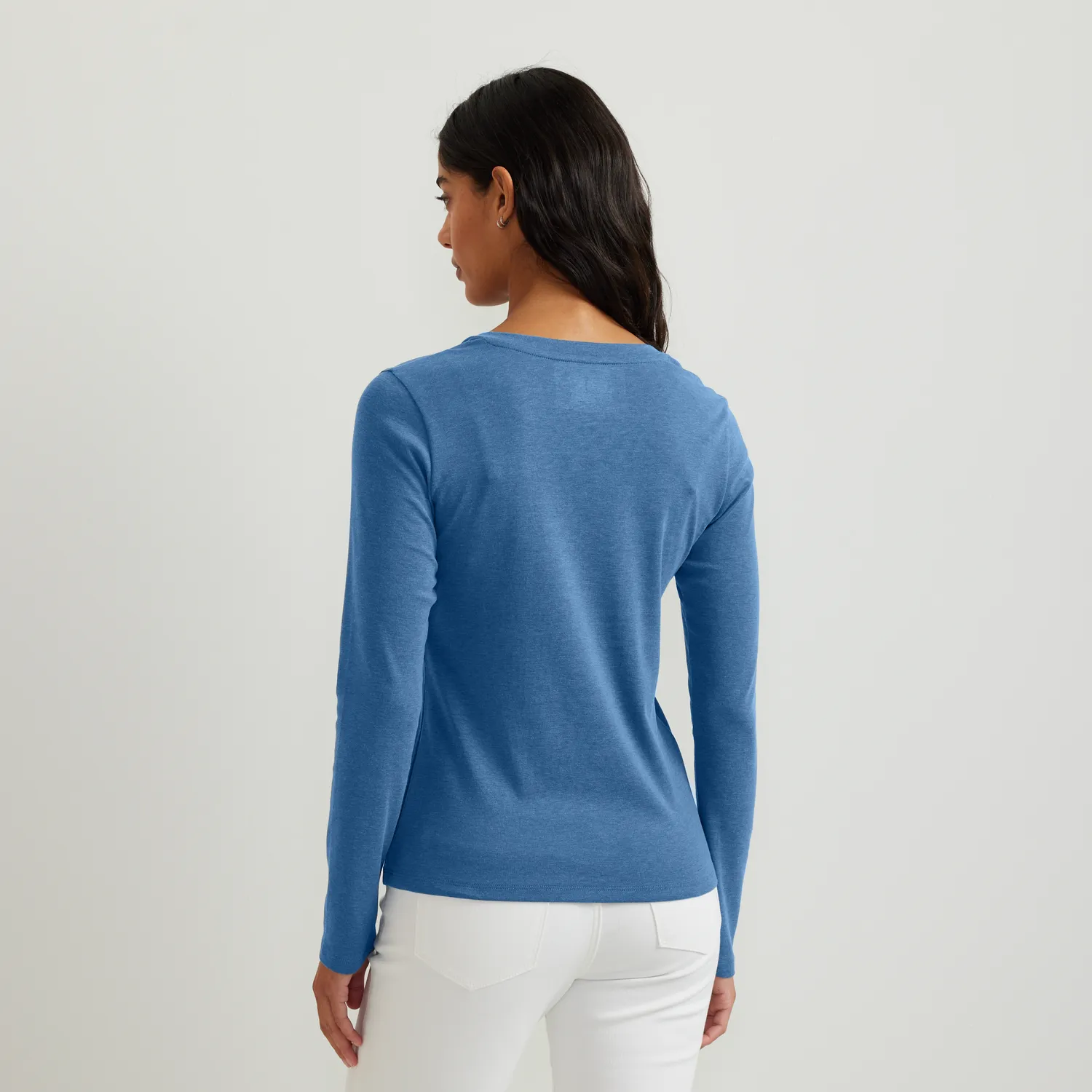 Eddie Bauer Everyday tricou damă mânecă lungă bumbac