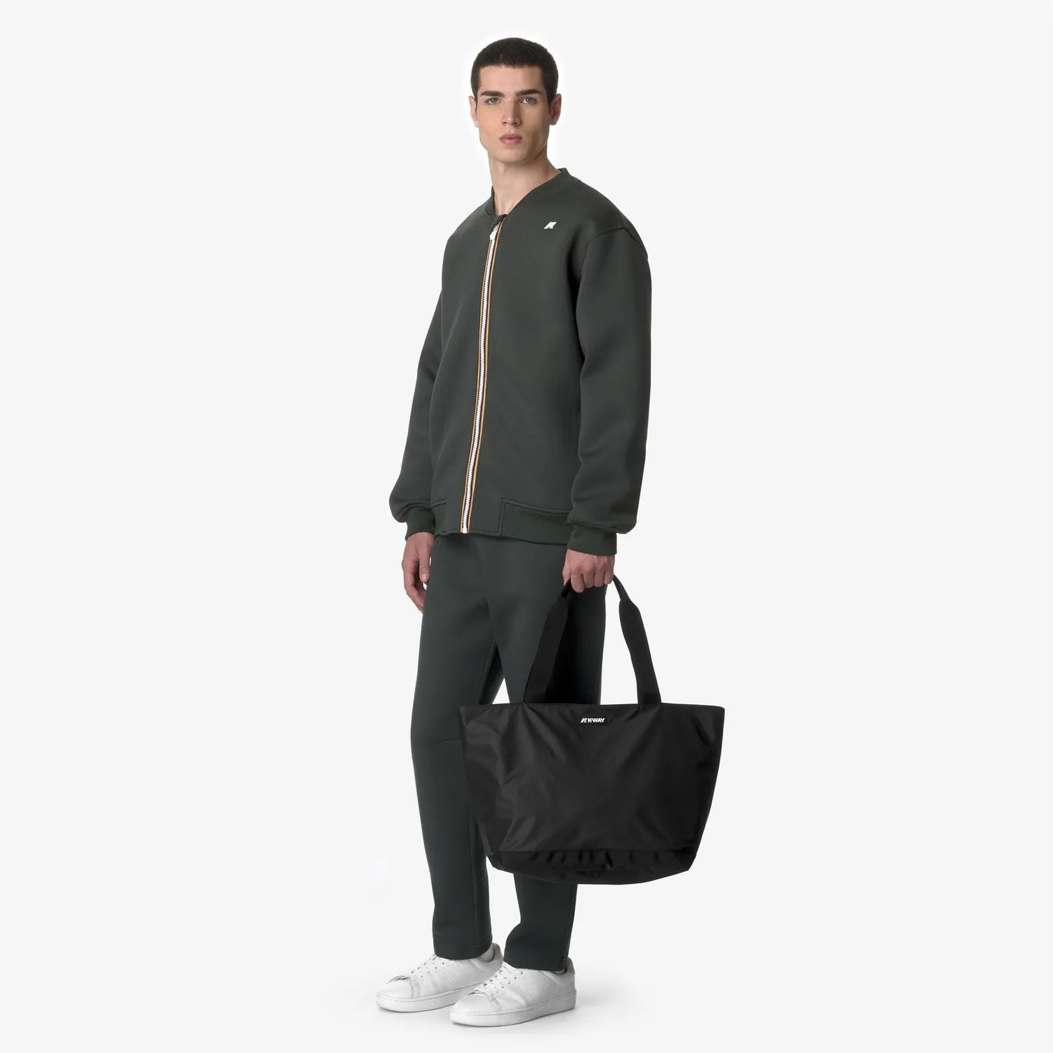 K-Way Clere tote bag negru impermeabil
