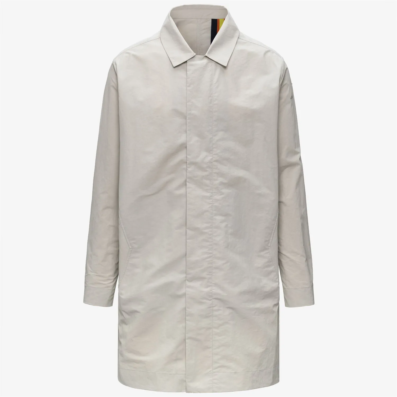 K-Way Poirol Cotton Blend palton bej 3/4 bumbac