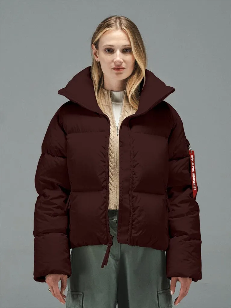 Alpha Industries Sierra Short palton negru puf damă