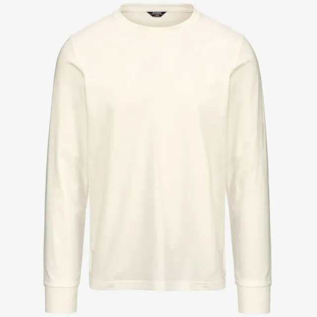 K-Way Elmer tricou barbati alb gardenia bumbac slim