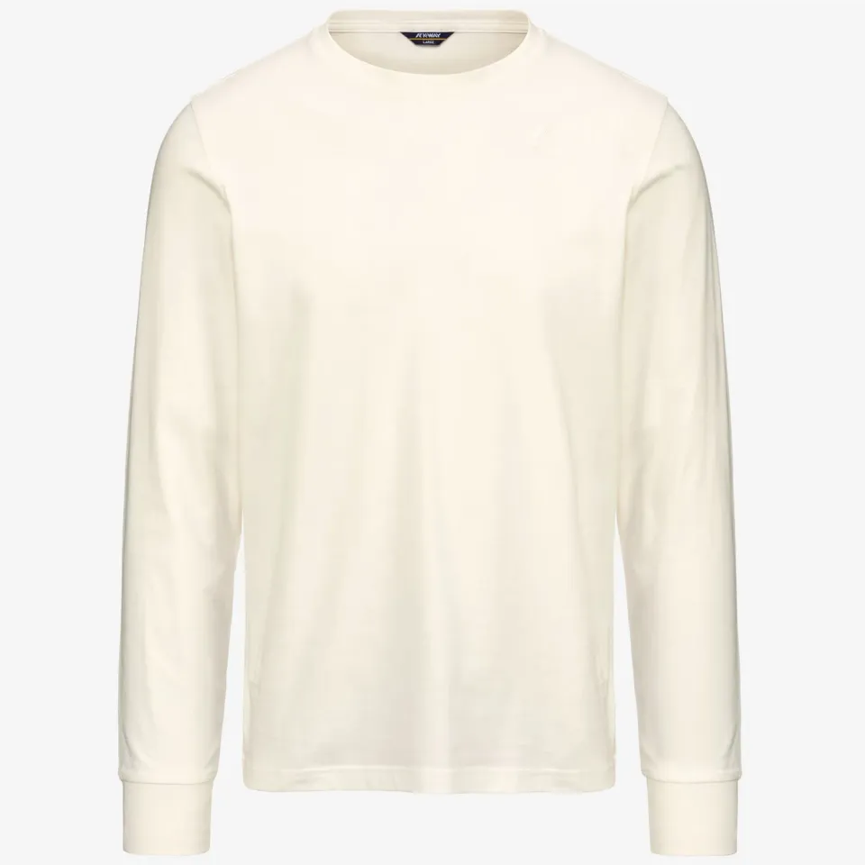 K-Way Elmer tricou barbati alb gardenia bumbac slim