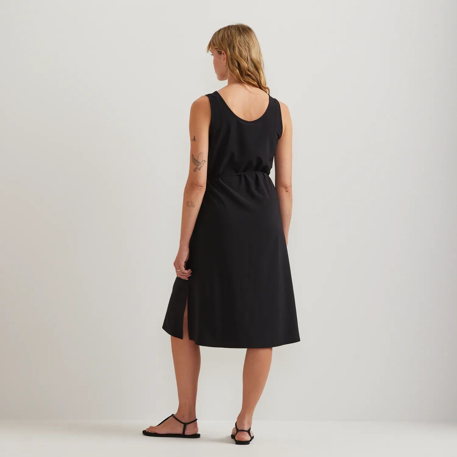 Eddie Bauer Departure rochie midi neagra cu nod