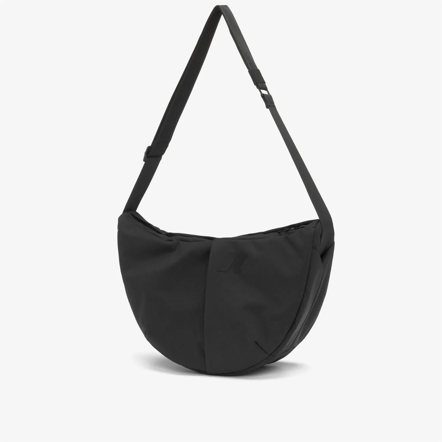 K-Way Conelie geanta umar neagra dama nailon semiluna