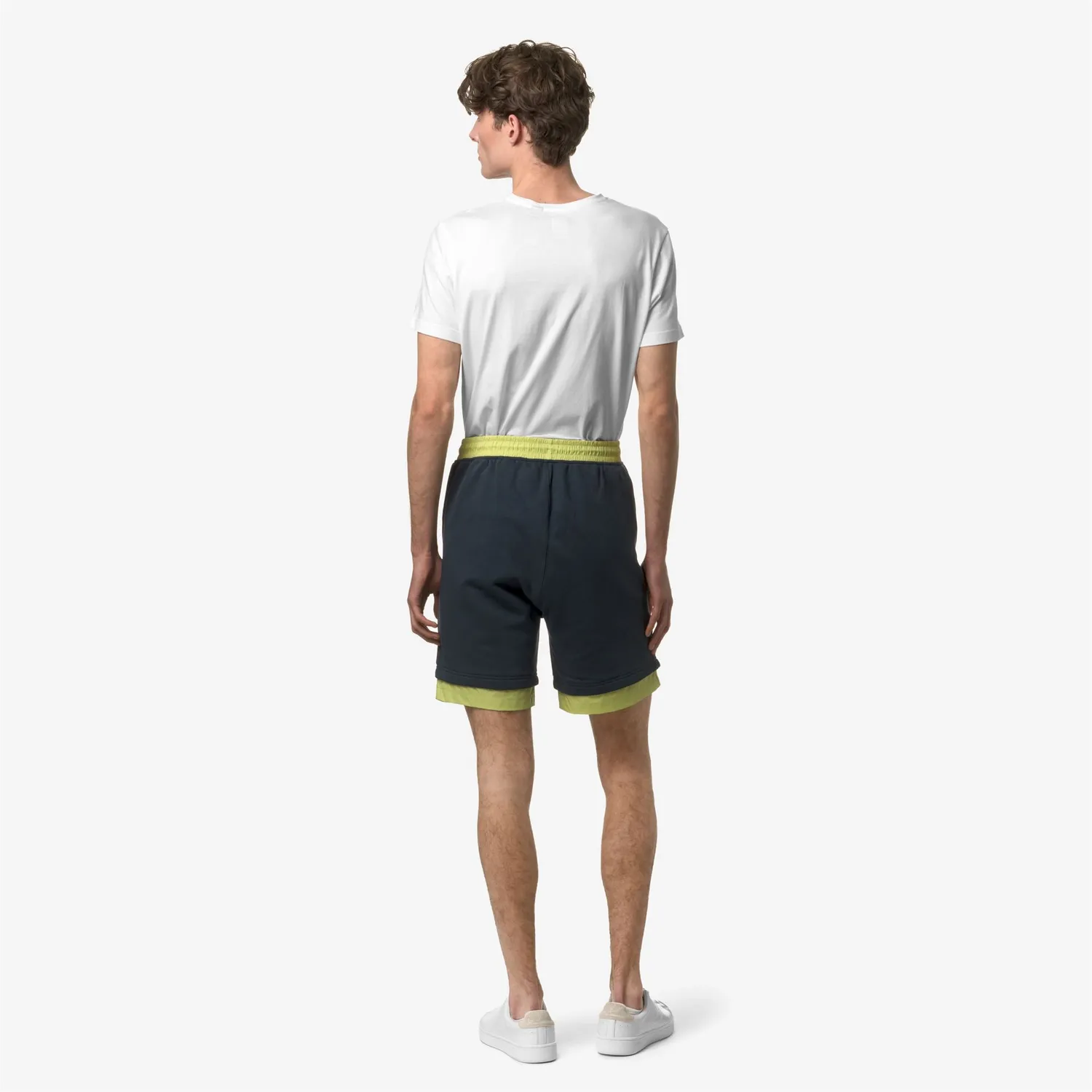 K-Way Le Vrai Nestor Nylon PC pantaloni scurti Blue Depth