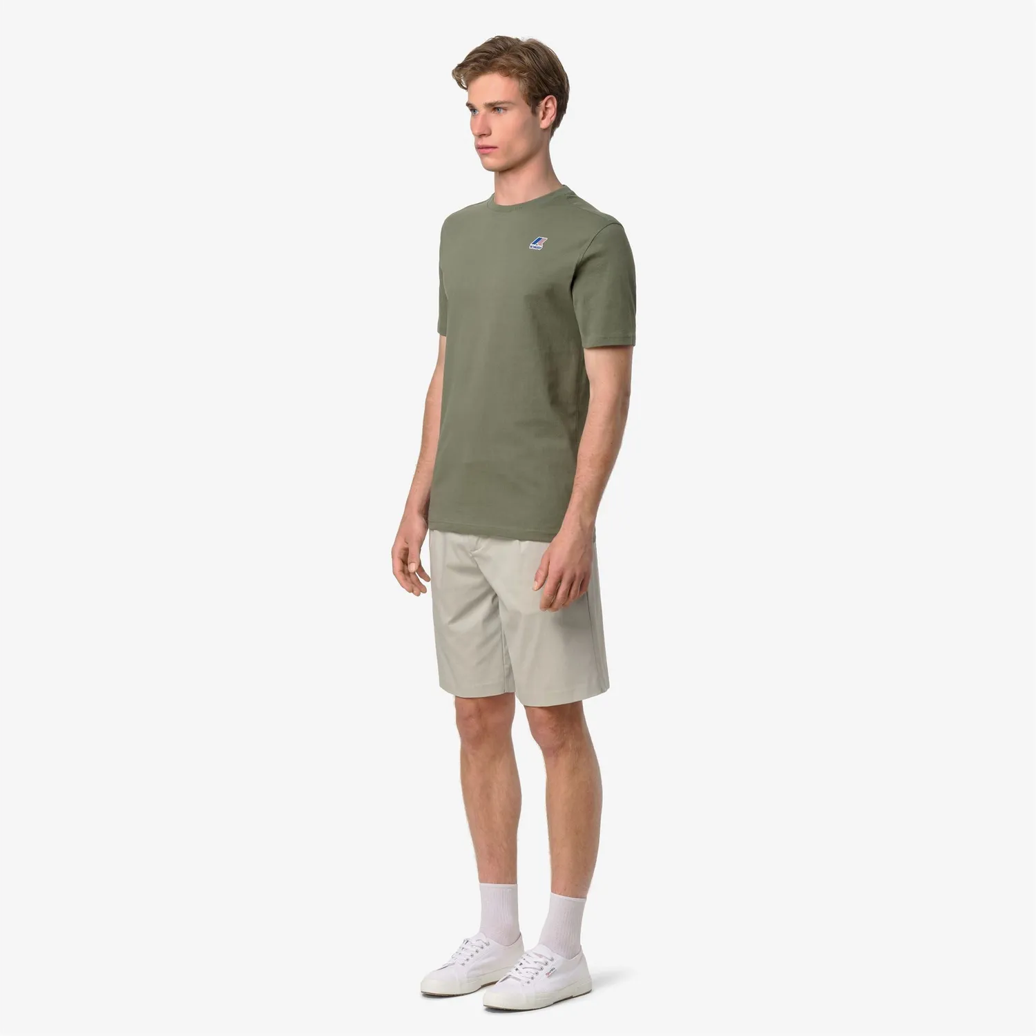 K-Way Odom tricou bărbați verde bumbac 180g