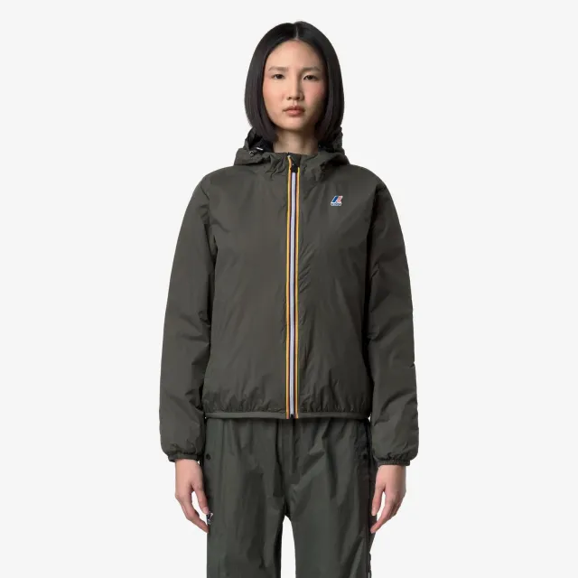 K-Way Claudette Warm geaca dama verde impermeabila