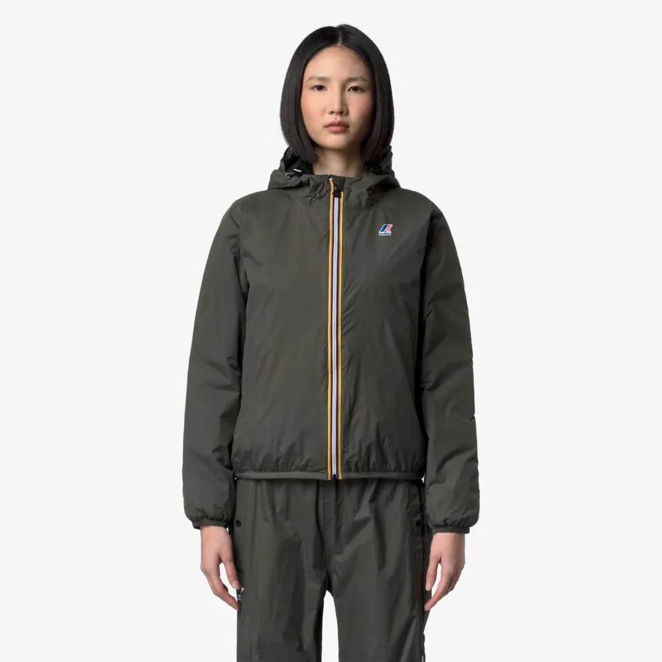 K-Way Claudette Warm geaca dama verde impermeabila