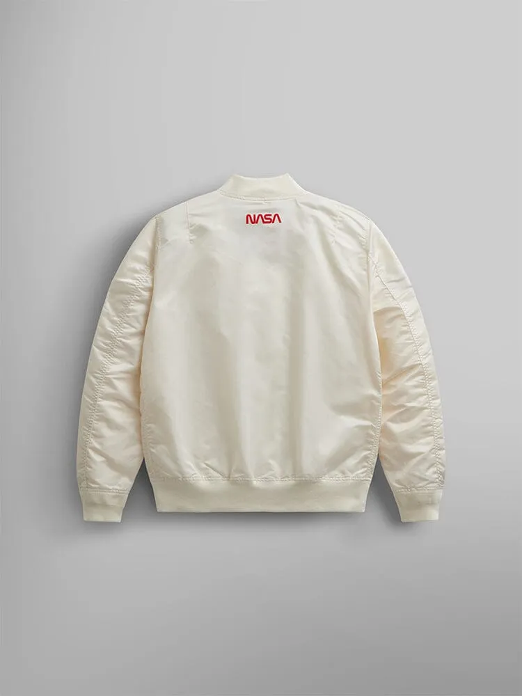 Alpha Industries NASA L-2B geaca bomber albastra usoara