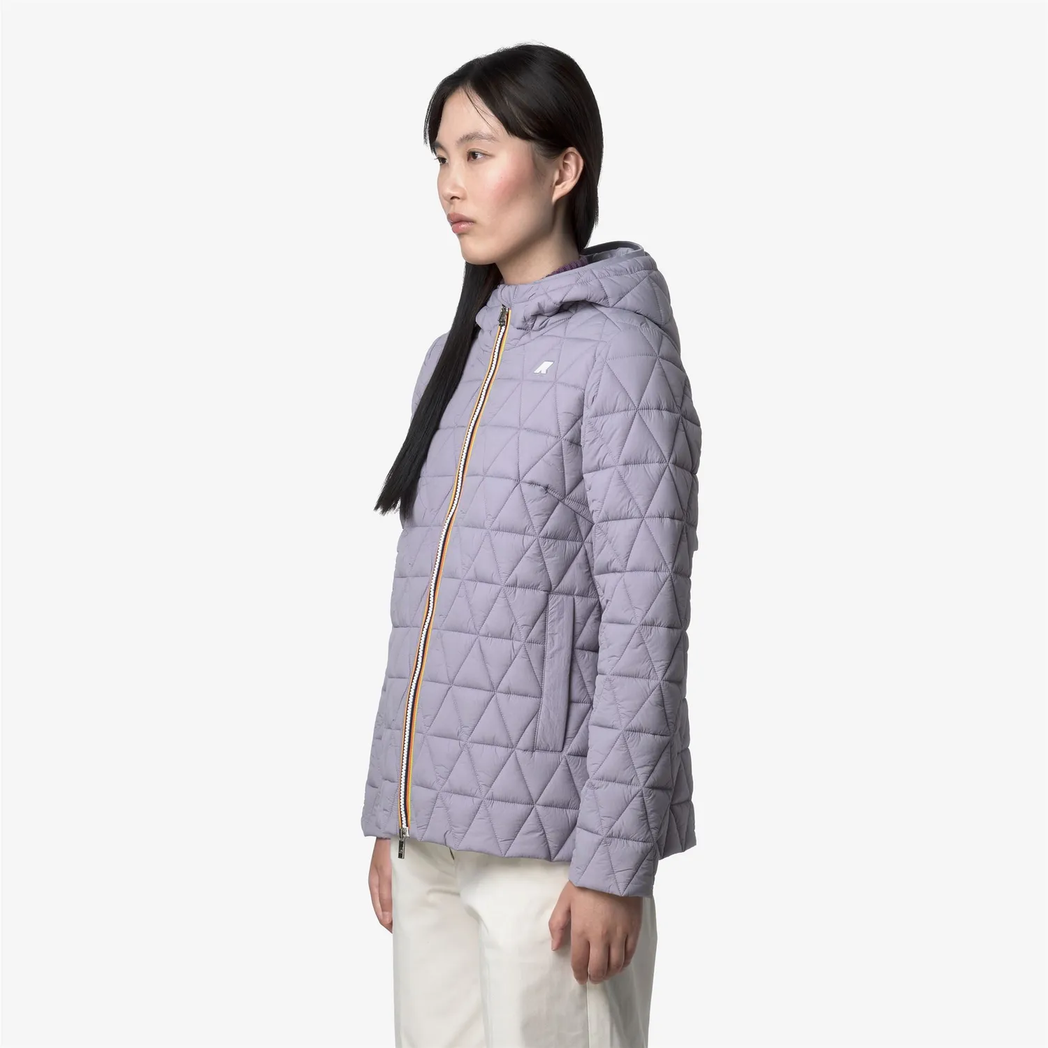 K-Way Madlaine geaca dama Violet Lavender matlasata scurta
