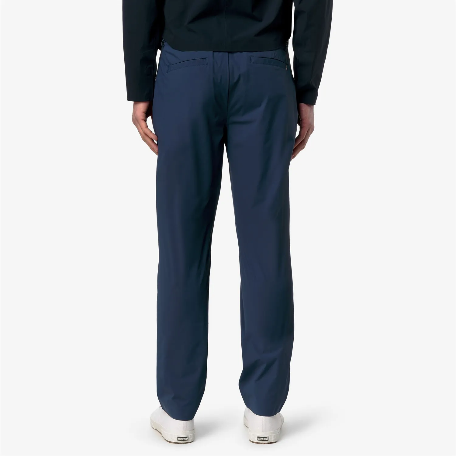 K-Way Ailty Light Tech PL pantaloni chino albastri