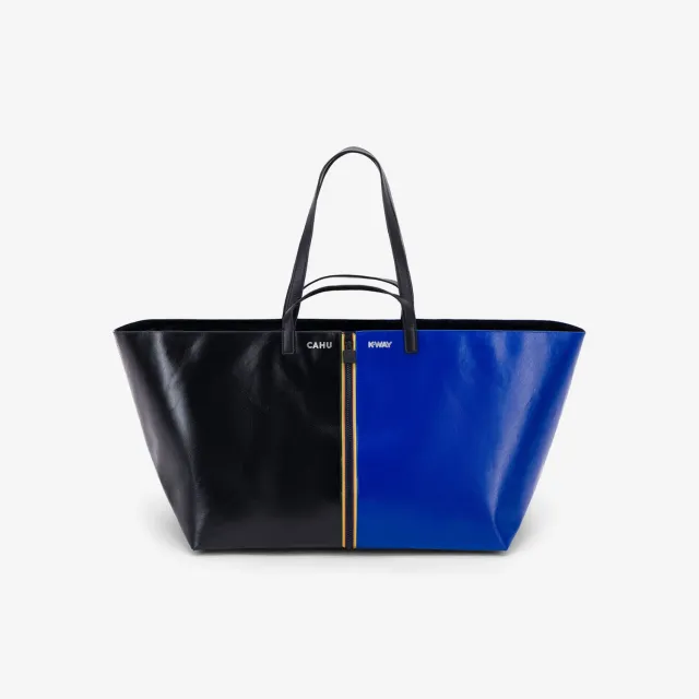 K-Way Pratique Large K5137XW geanta tote negru-albastru impermeabila