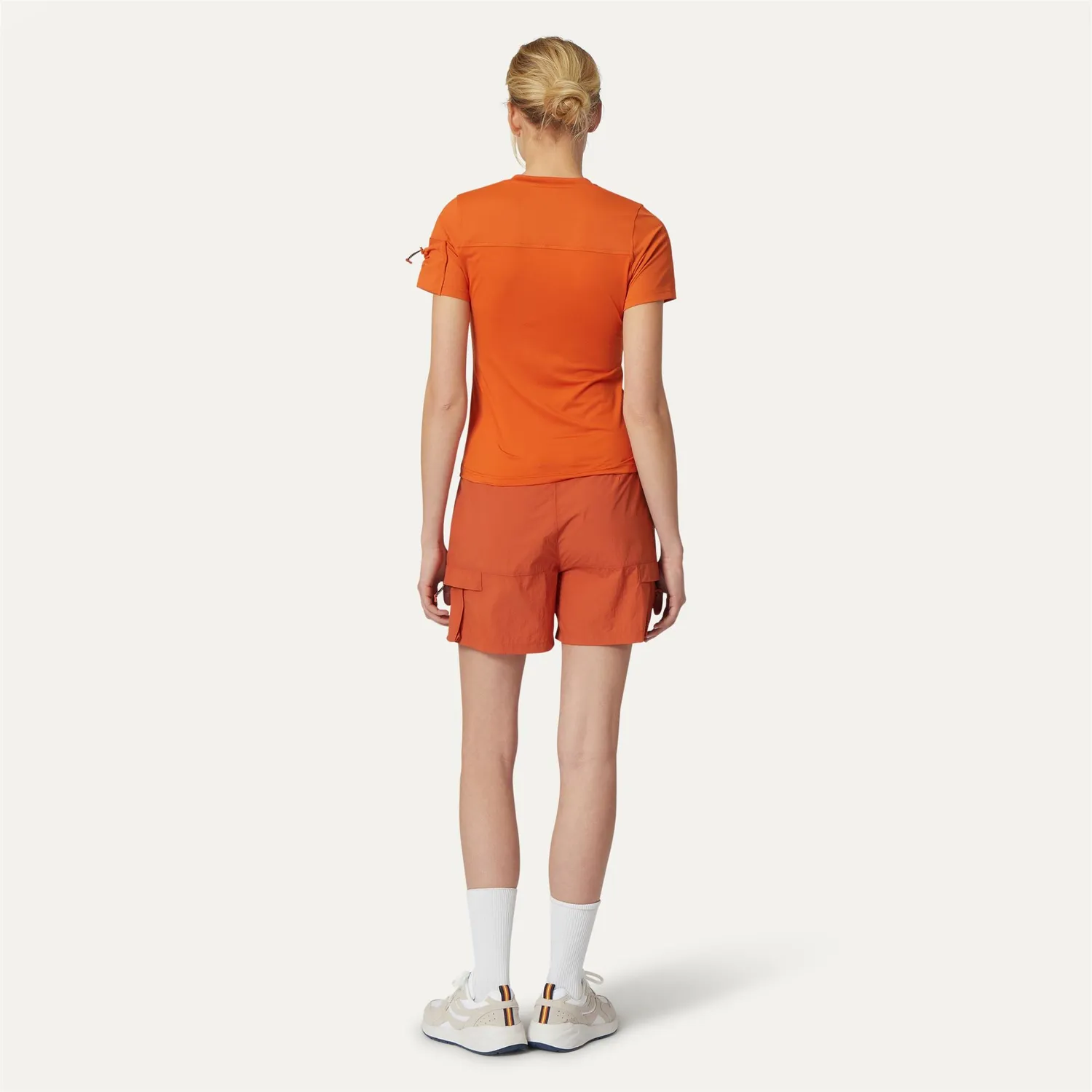 K-Way Argalps pantaloni scurti dama orange copper nailon