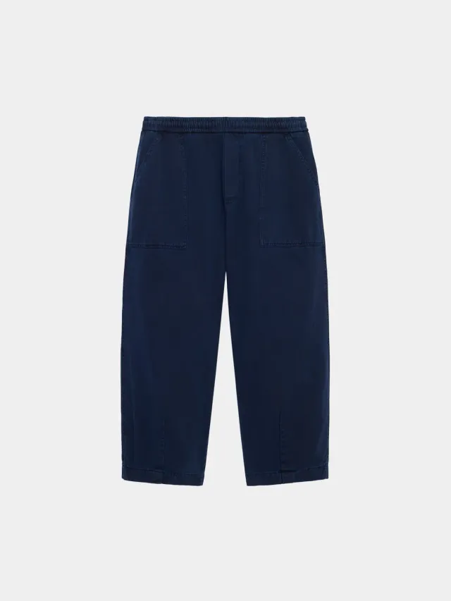 Alpha Industries Oversized Cotton pantaloni albastru bumbac