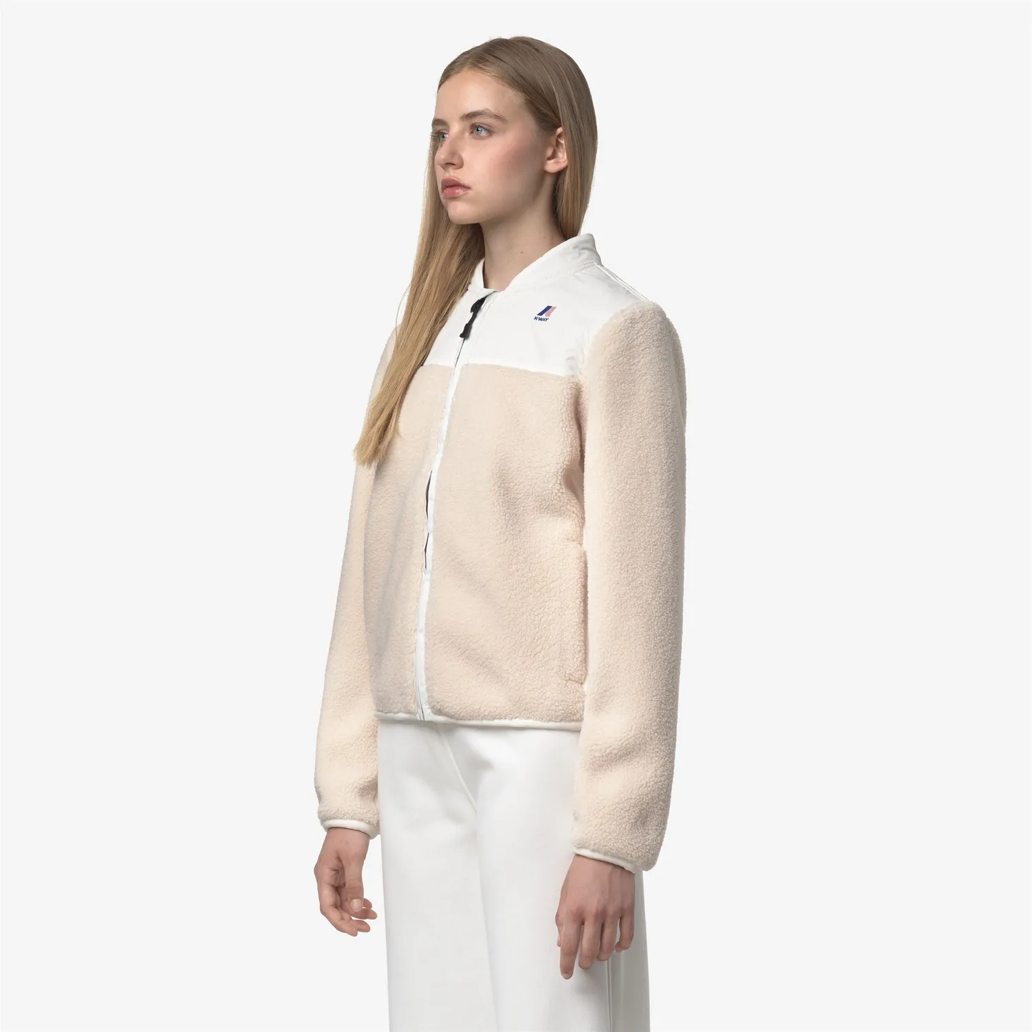 K-Way Bernardine 4.0 Orsetto fleece dama alb calduros