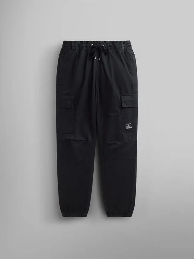 Alpha Industries Cotton Jogger pantaloni negri bumbac