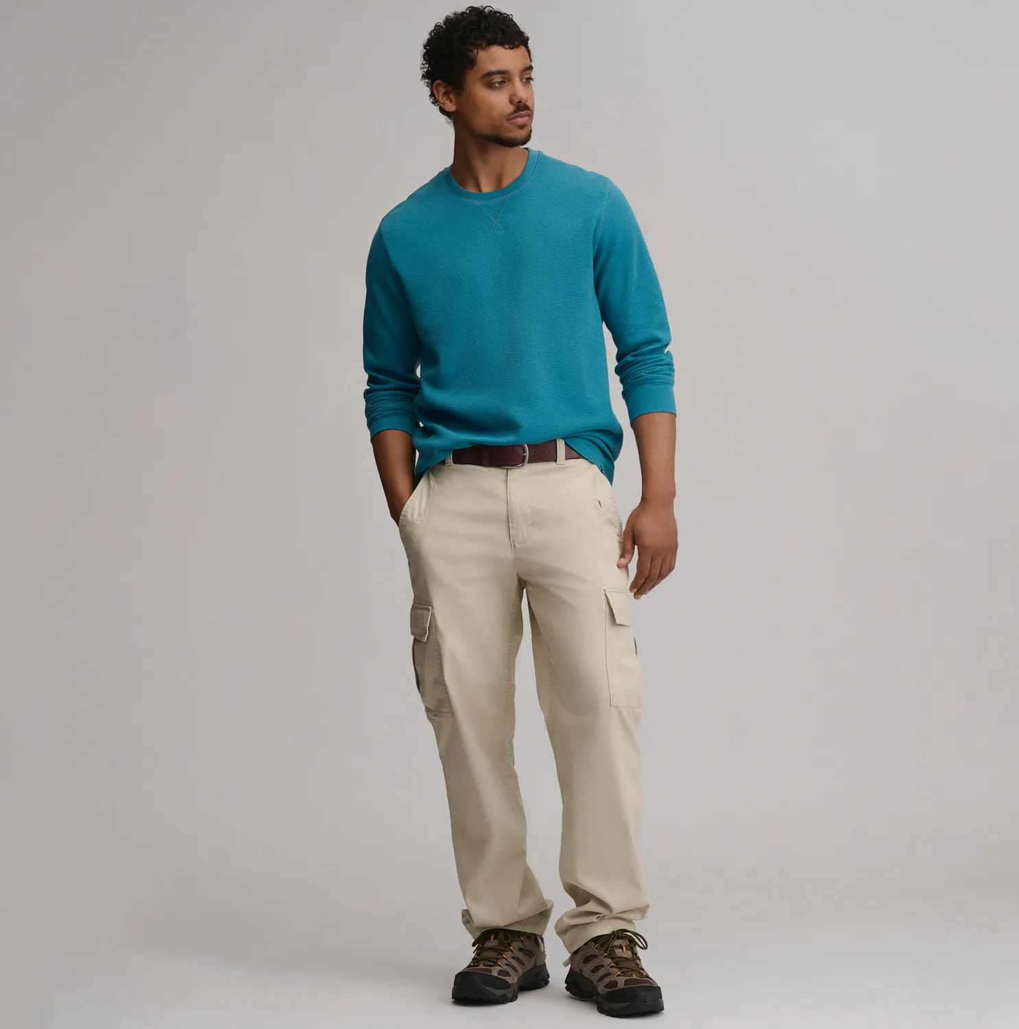Eddie Bauer Favorite Ultrasoft bluza termica Azure bumbac