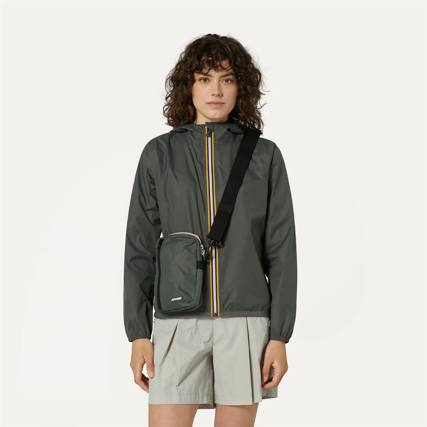 K-Way Barbiton geanta umar unisex verde impermeabila