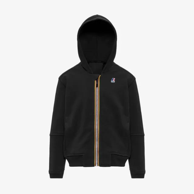 K-Way Pros PC hanorac copii negru fleece cu fermoar