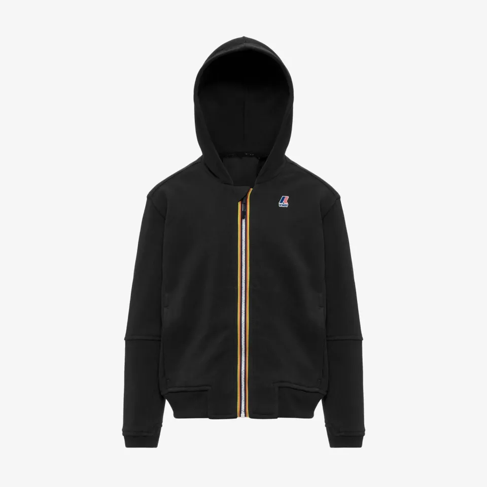 K-Way Pros PC hanorac copii negru fleece cu fermoar