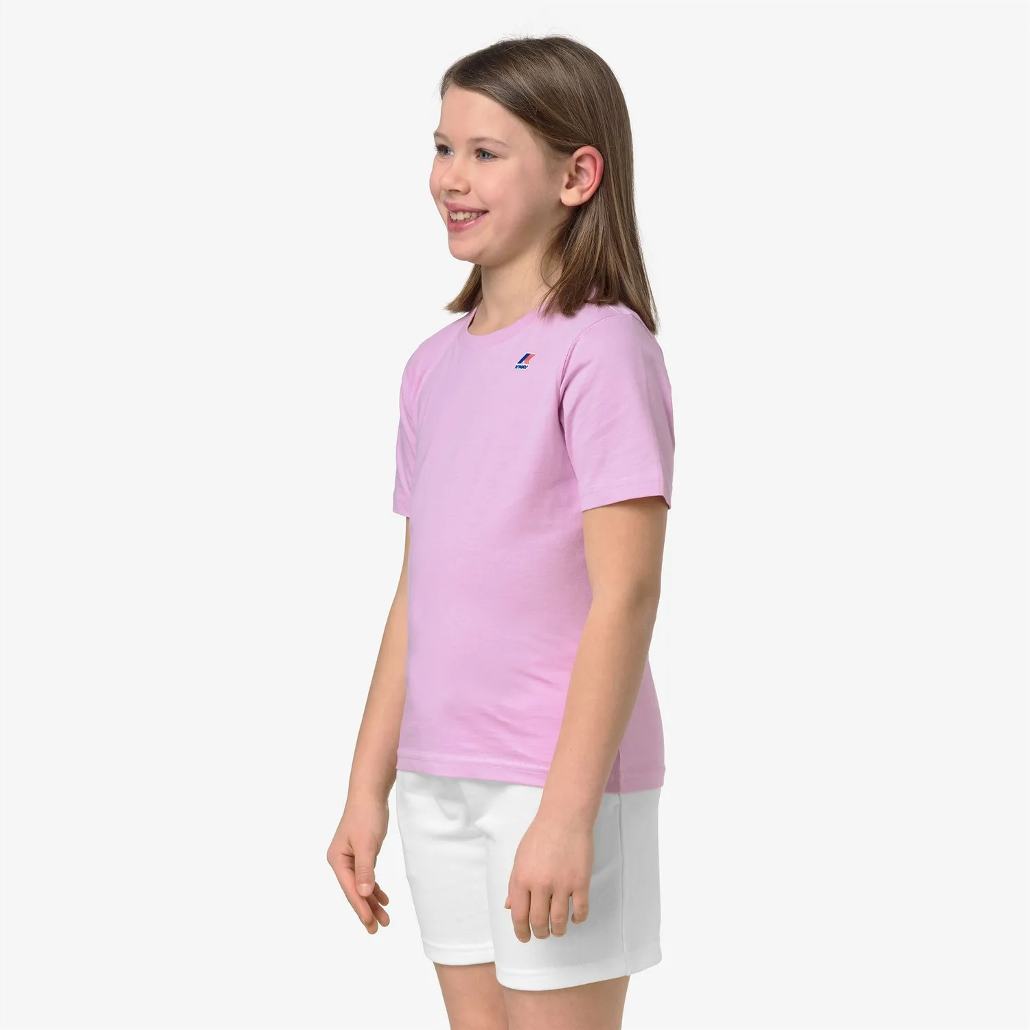 K-Way Leonide tricou copii roz lavanda bumbac