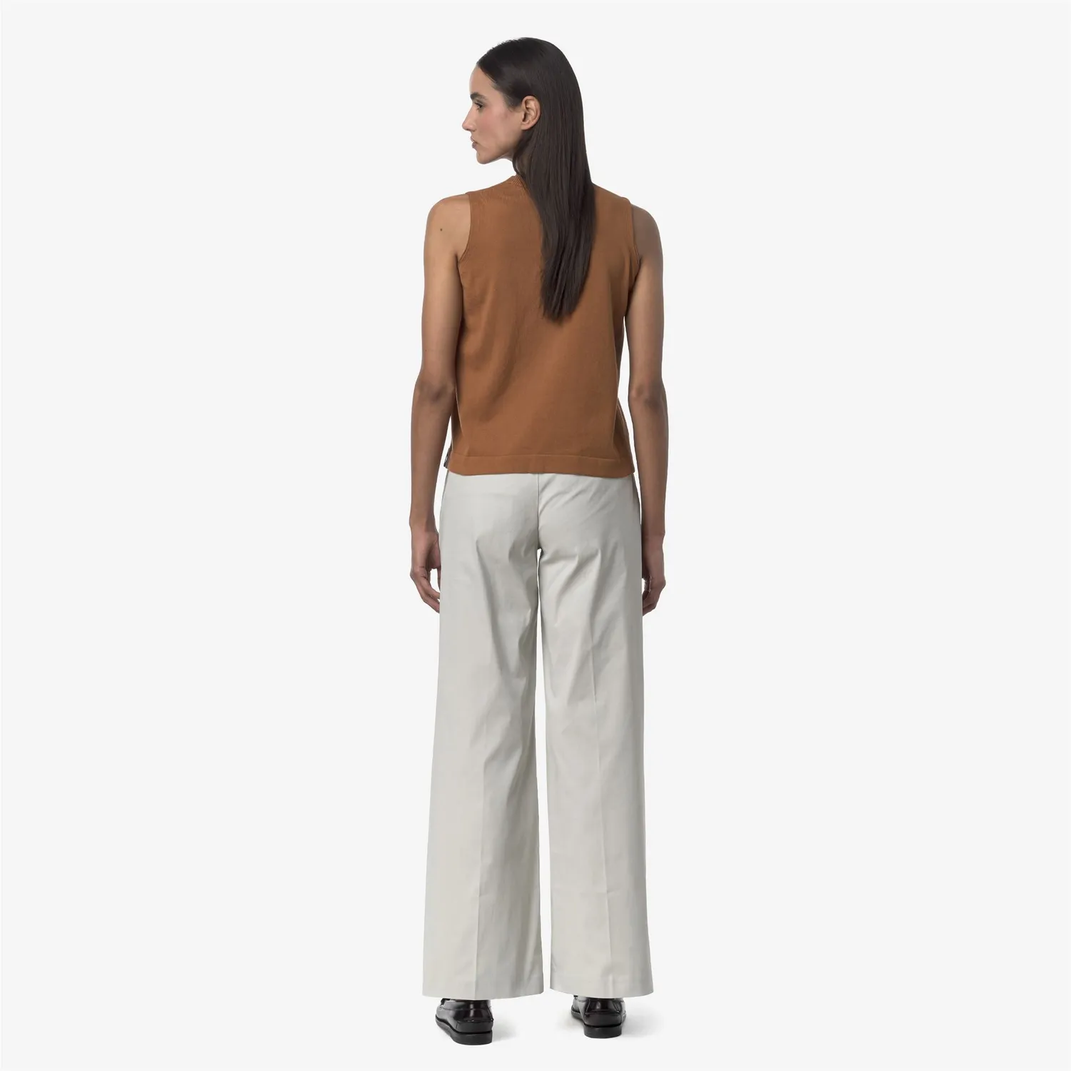 K-Way Tya Twill Tech pantaloni chino dama bej stretch