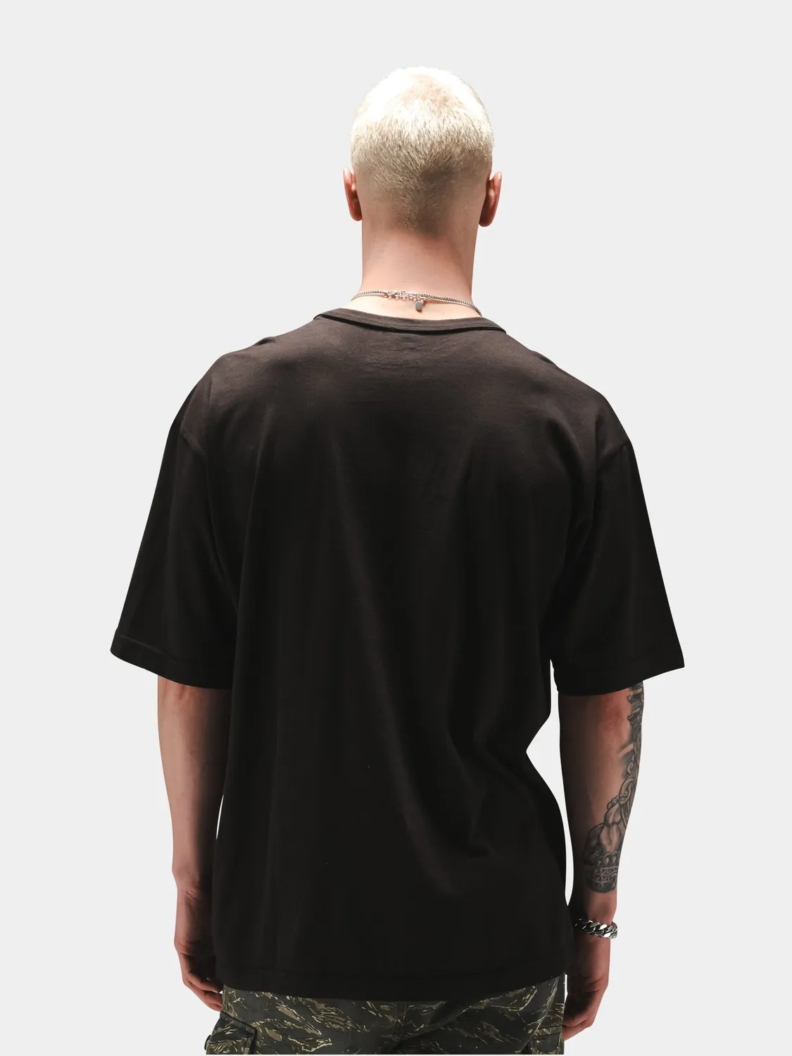 Alpha Industries Relaxed Black Cat tricou negru bumbac