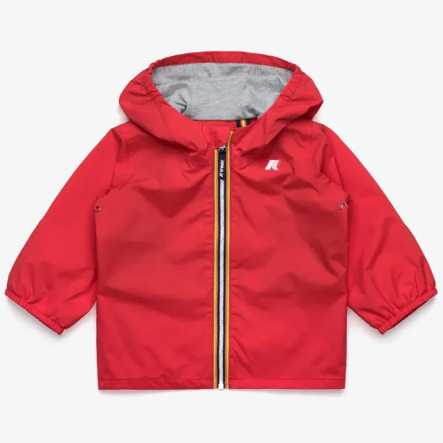 K-Way Jacques E. Jack Stretch Nylon Jersey geaca copii Red Poppy impermeabila