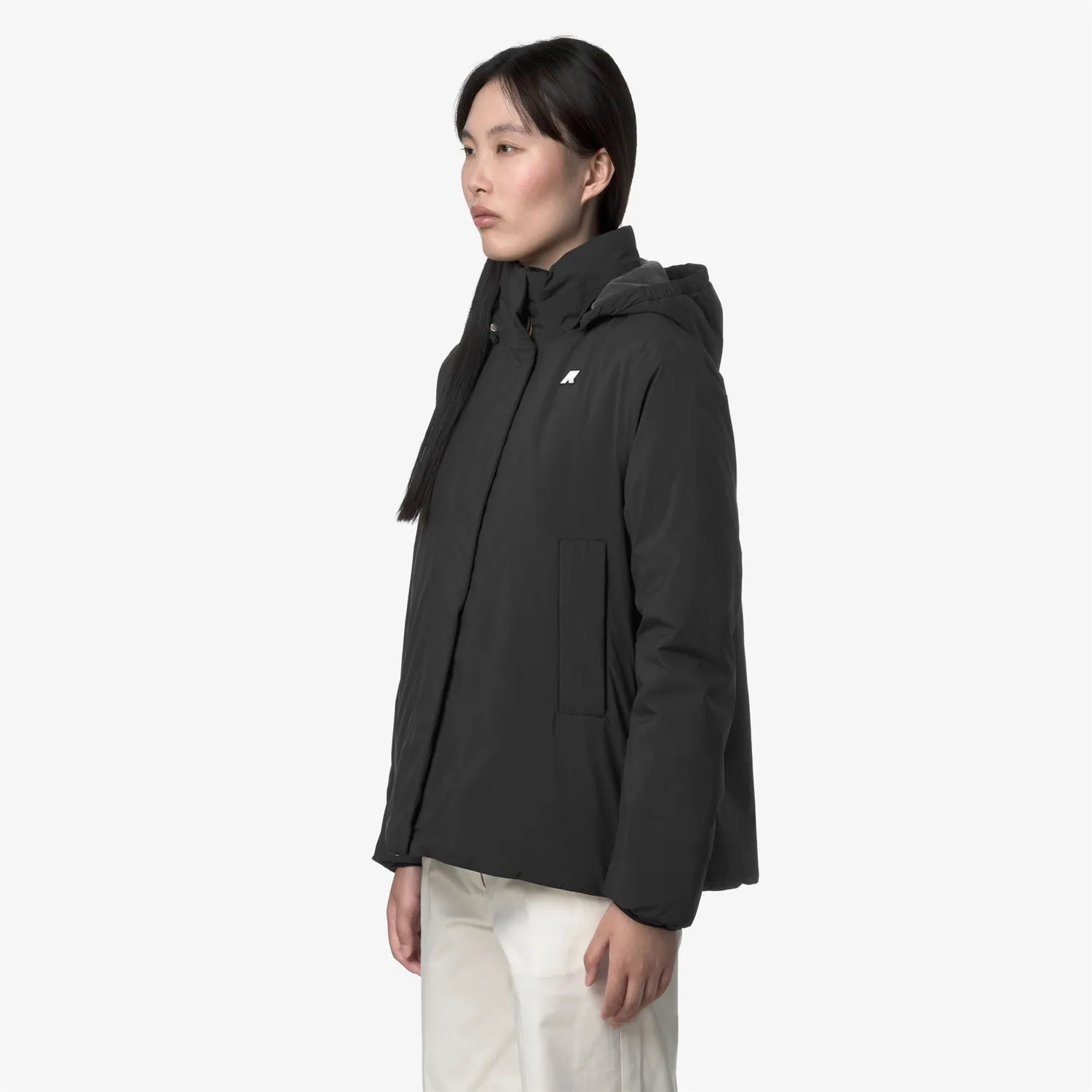 K-Way Marlette Soft Touch geaca dama negru calduroasa